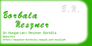 borbala meszner business card